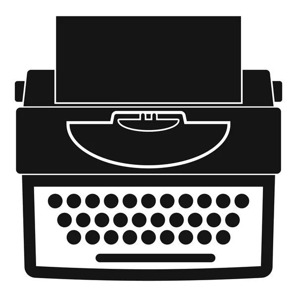 Nové psací stroj ikona, jednoduchý styl — Stockový vektor