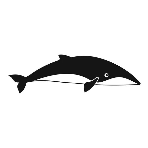 Sea whale icon, simple style — Stock Vector