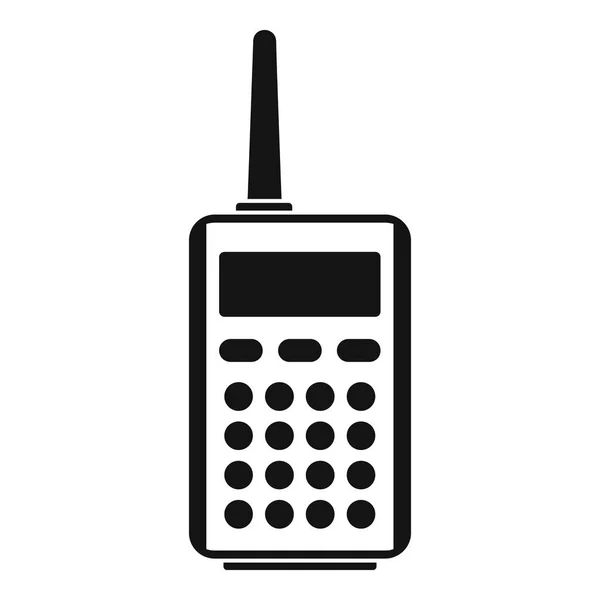Vysílačka ikonu rádio, jednoduchý styl — Stockový vektor