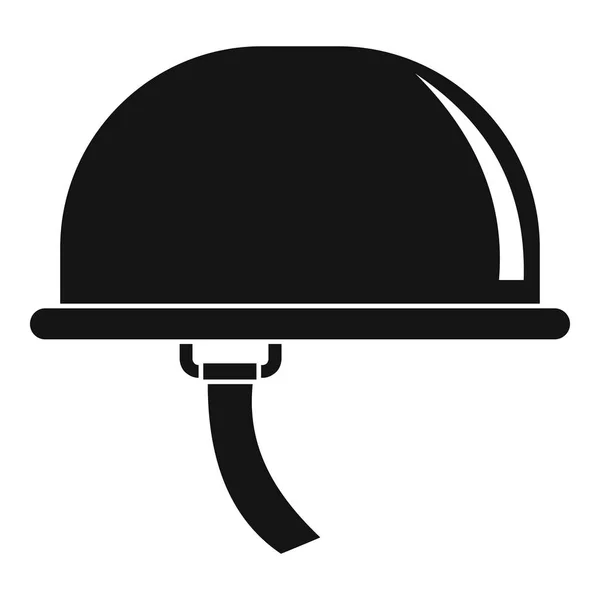 Icône de casque d'escalade, style simple — Image vectorielle