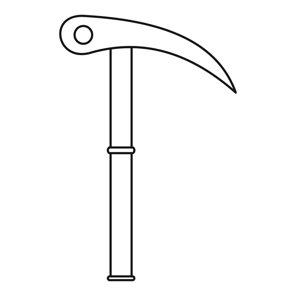 Icono de herramienta de senderismo, estilo de esquema — Archivo Imágenes Vectoriales