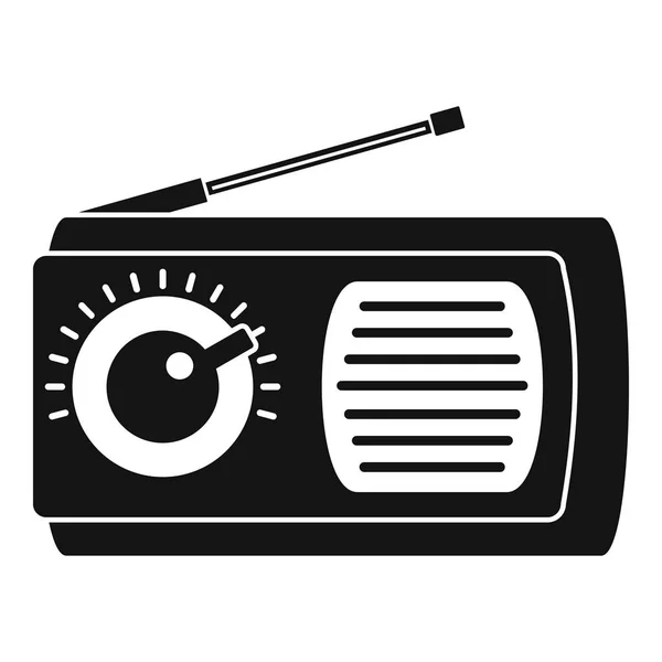 Ручной значок радио, простой стиль — стоковый вектор