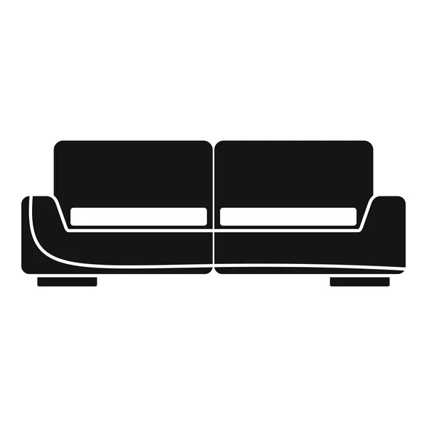 Canapé icône moderne, style simple — Image vectorielle