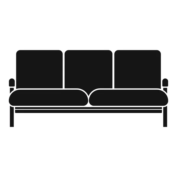 Ikon sofa retro, gaya sederhana - Stok Vektor