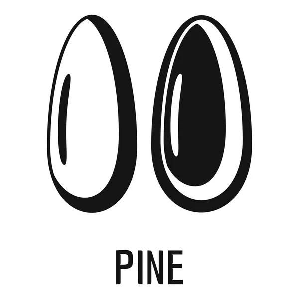 Icône de pin, style simple — Image vectorielle