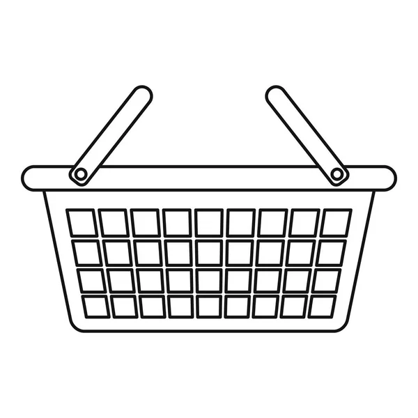 Icono de cesta de ropa, estilo de contorno — Vector de stock