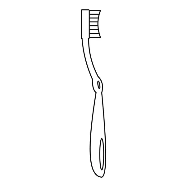 Ícone de escova de dentes flexível, estilo esboço — Vetor de Stock