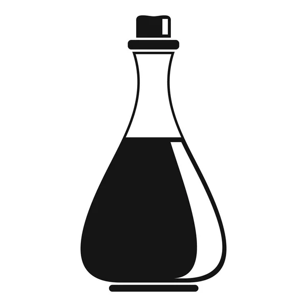 Zeytinyağı şişesi simgesi, basit tarzı — Stok Vektör