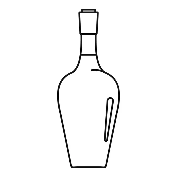 Icono de botella de vino, estilo de esquema — Archivo Imágenes Vectoriales