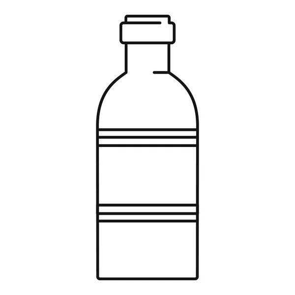 Tomaat fles pictogram, Kaderstijl — Stockvector