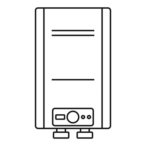 Dampfkessel-Ikone, Umriss-Stil — Stockvektor
