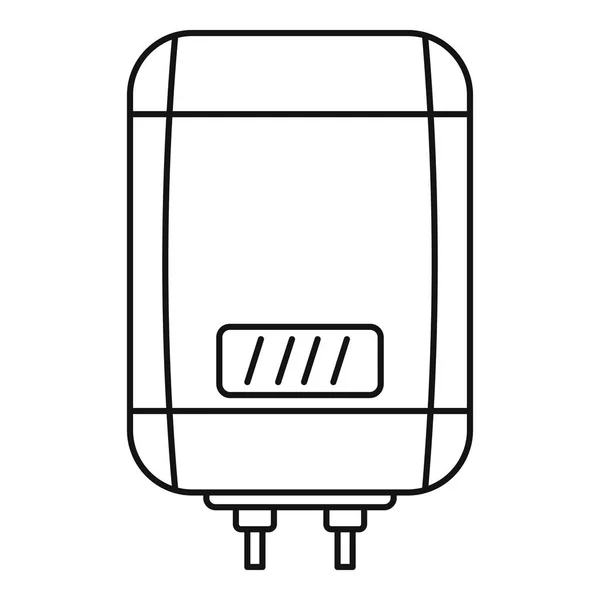 Digitální panel plynového kotle, styl osnovy — Stockový vektor