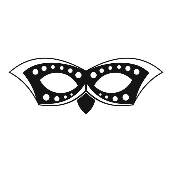 Event-Maske Symbol, einfacher Stil — Stockvektor