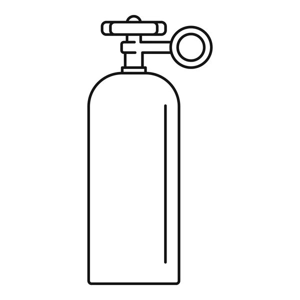 Icono de bola de soldadura de gas, estilo de contorno — Archivo Imágenes Vectoriales