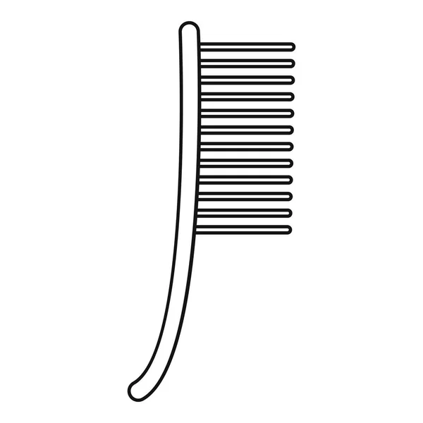 Icono de cepillo de metal, estilo de esquema — Vector de stock