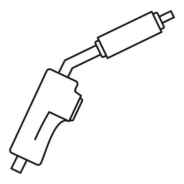 气体焊接工具图标, 轮廓样式 — 图库矢量图片