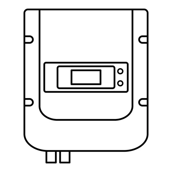 Icono contador eléctrico, estilo de contorno — Vector de stock