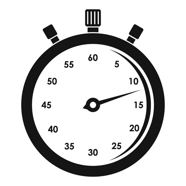 Stopwatch pictogram, eenvoudige stijl — Stockvector