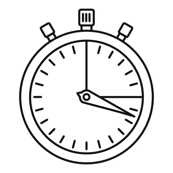Stopwatch icoon, outline stijl — Stockvector