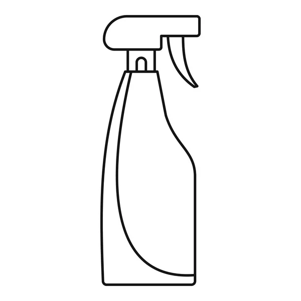 Schoonmaakspray icoon, outline stijl — Stockvector