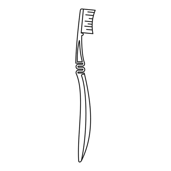 Icône brosse à dents, style contour — Image vectorielle