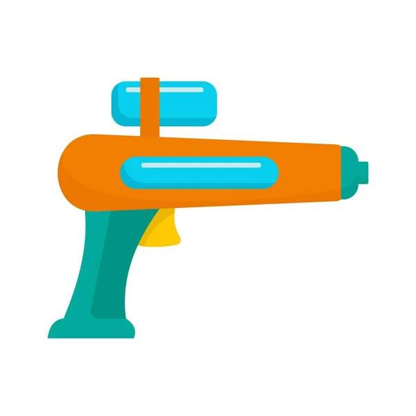 Watergun pictogram, vlakke stijl — Stockvector