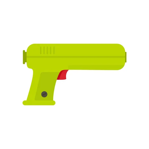 Speelgoed waterpistool pictogram, vlakke stijl — Stockvector