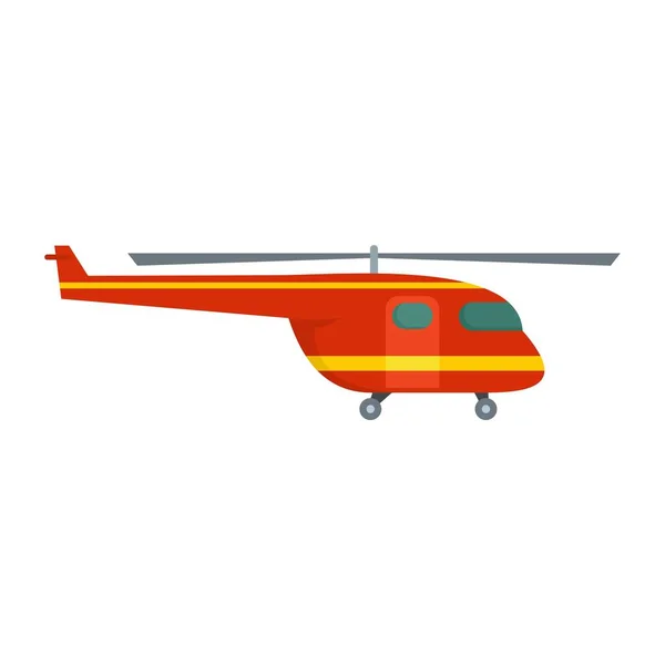 Kurtarma helikopteri simgesi, düz stil — Stok Vektör