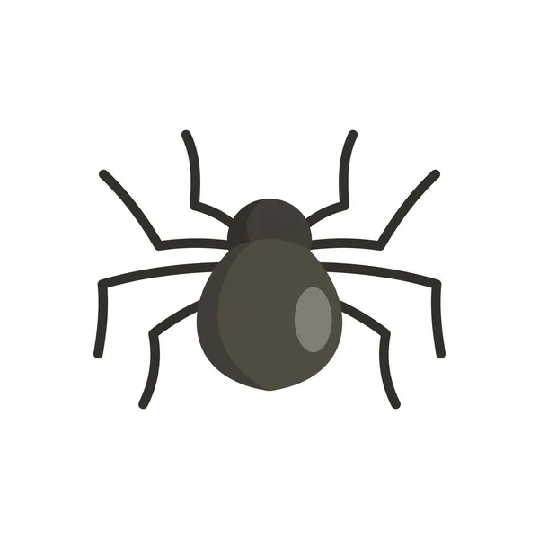 Female mouse spider icon, flat style — Stock Vector