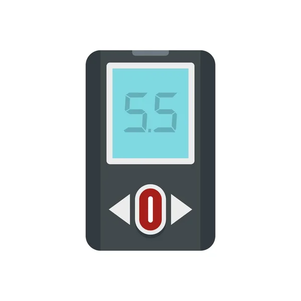 Blutglukometer-Symbol, flacher Stil — Stockvektor