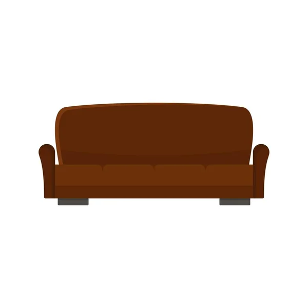 Lawson sofa icon, flat style — Stock Vector