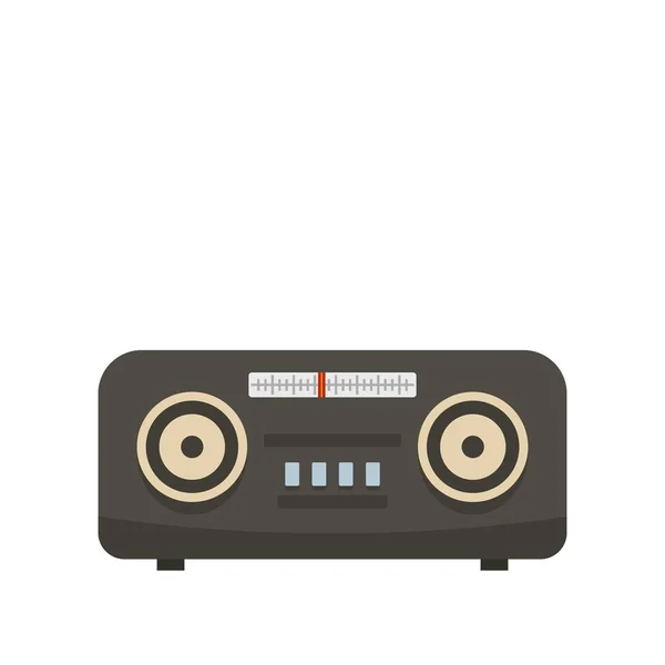 Vintage fm rádió ikon, lapos stílusú — Stock Vector