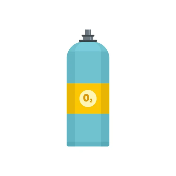 Icono de spray oxigeno, estilo plano — Vector de stock