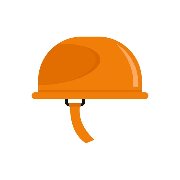 Hiking helmet icon, flat style — Stock Vector