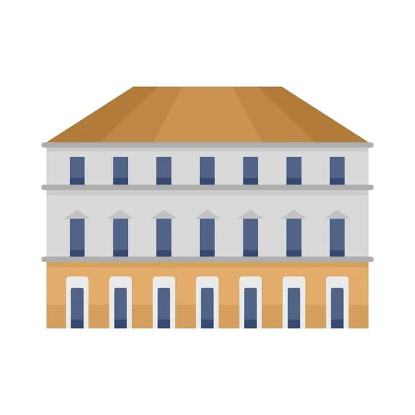 米兰建筑图标, 平面风格 — 图库矢量图片