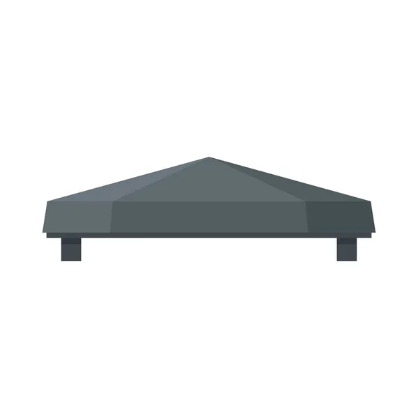 Icona tenda esterna, stile piatto — Vettoriale Stock