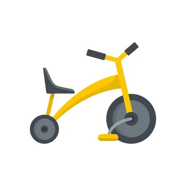 Bebé icono de triciclo, estilo plano — Archivo Imágenes Vectoriales