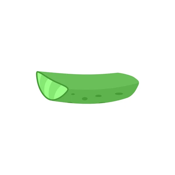 Pieza de aloe vera icono, estilo plano — Vector de stock