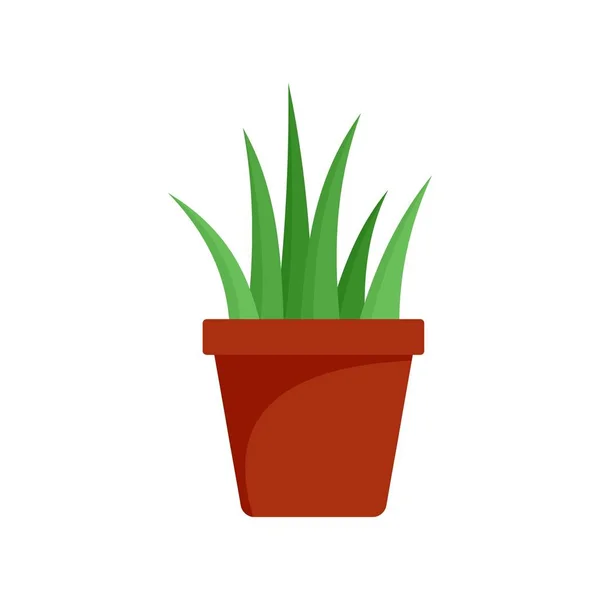 Aloe vera no ícone do potenciômetro, estilo liso — Vetor de Stock