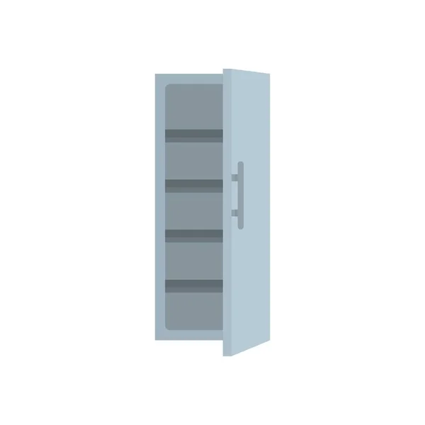 Kühlschrank-Ikone, flacher Stil — Stockvektor