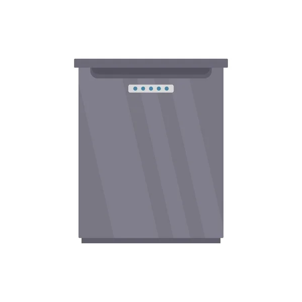 Icône réfrigérateur, style plat — Image vectorielle