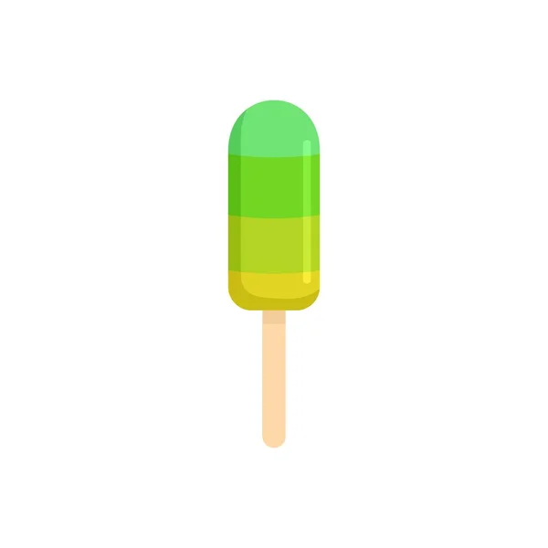 Icono de helado de lima, estilo plano — Archivo Imágenes Vectoriales