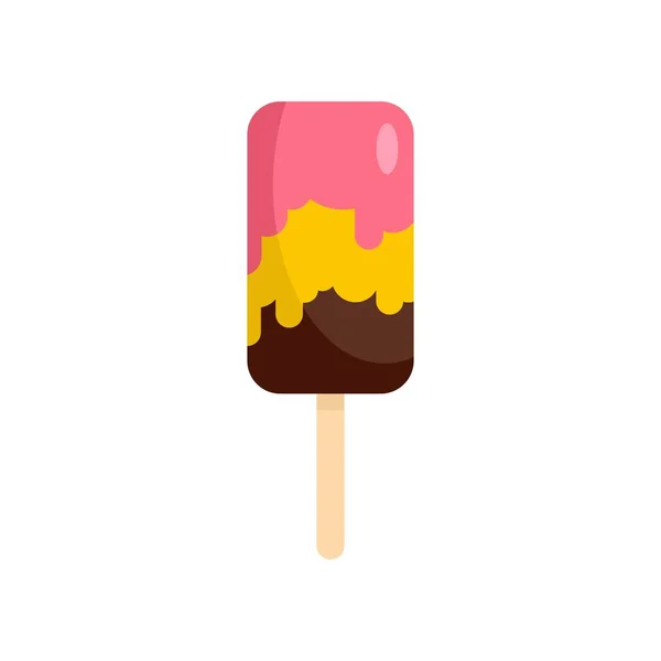 Ícone de sorvete de mistura, estilo plano —  Vetores de Stock