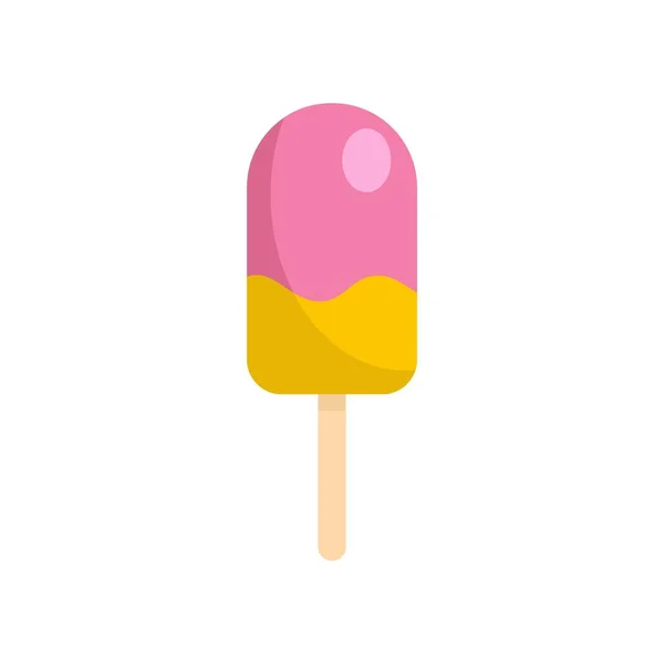 Icono de helado frío, estilo plano — Archivo Imágenes Vectoriales