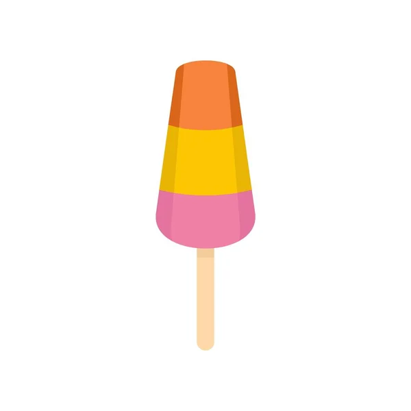 Trojitá zmrzlina ikona, plochý — Stockový vektor