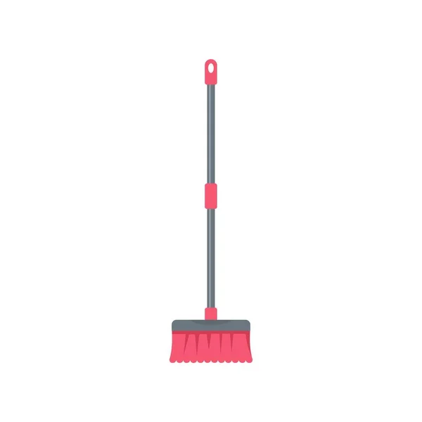 Borstel mop pictogram, vlakke stijl — Stockvector