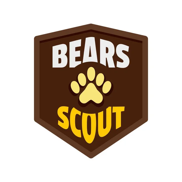 Bears scout logo, flat style