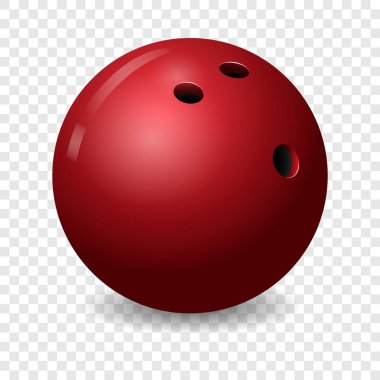 Bowling topu simgesini, gerçekçi