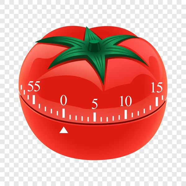トマト タイマー モックアップ、現実的なスタイル — ストックベクタ