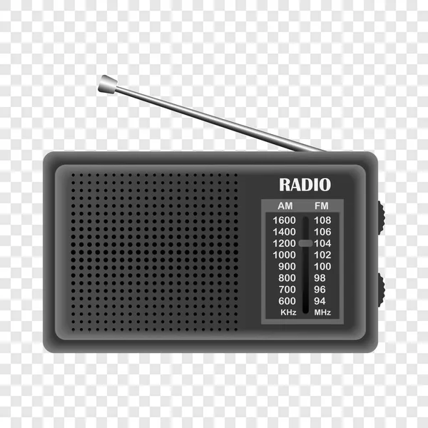 Modern fm radio mockup, realistic style — Stock Vector